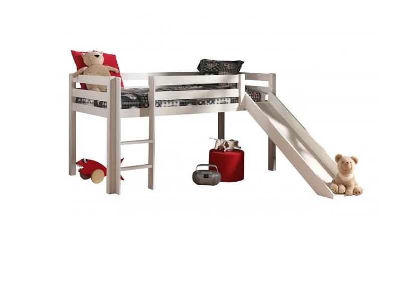 Pino White Mid-Sleeper W/Optional Curtain & Slide - Image 15