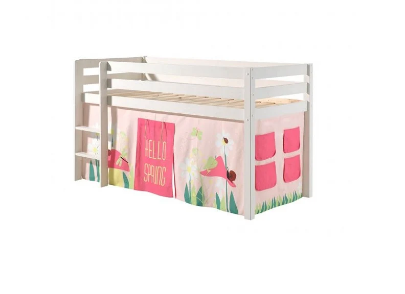 Pino White Mid-Sleeper W/Optional Curtain & Slide - Image 21
