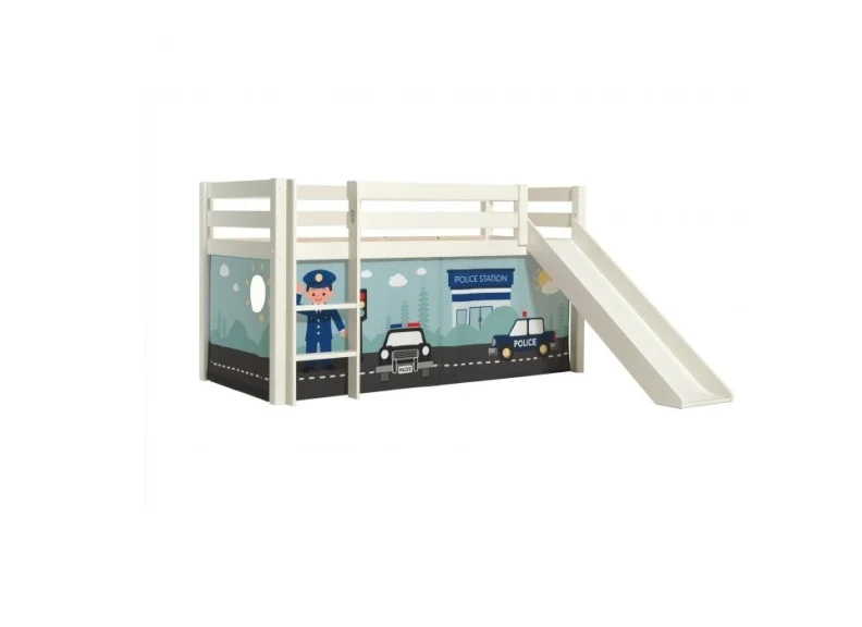 Pino White Mid-Sleeper W/Optional Curtain & Slide - Image 29
