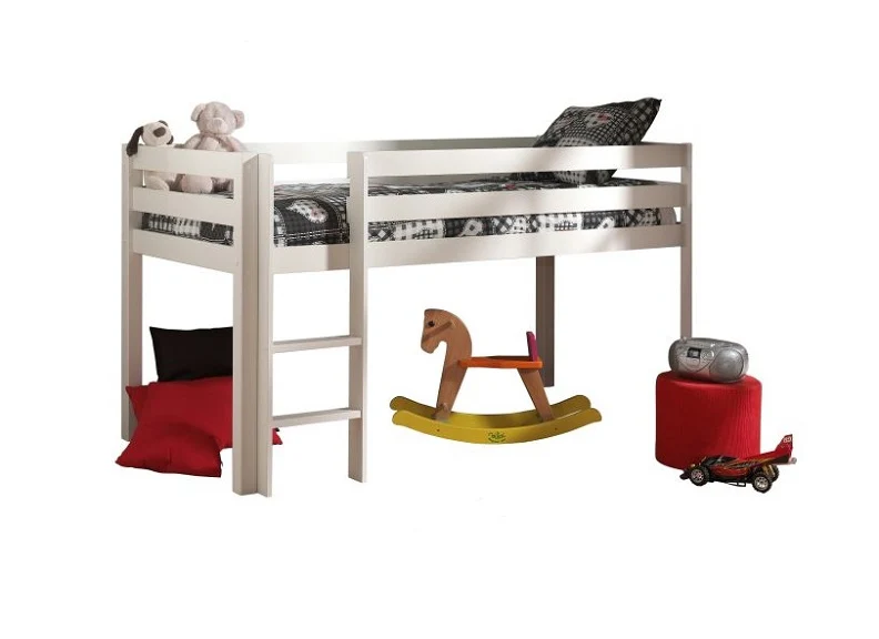 Pino White Mid-Sleeper W/Optional Curtain & Slide - Image 4