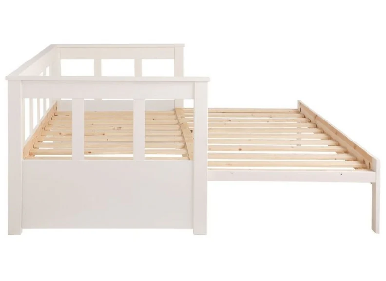 Pino White Pull Out Captain Bed W/Optional Drawer - Image 4