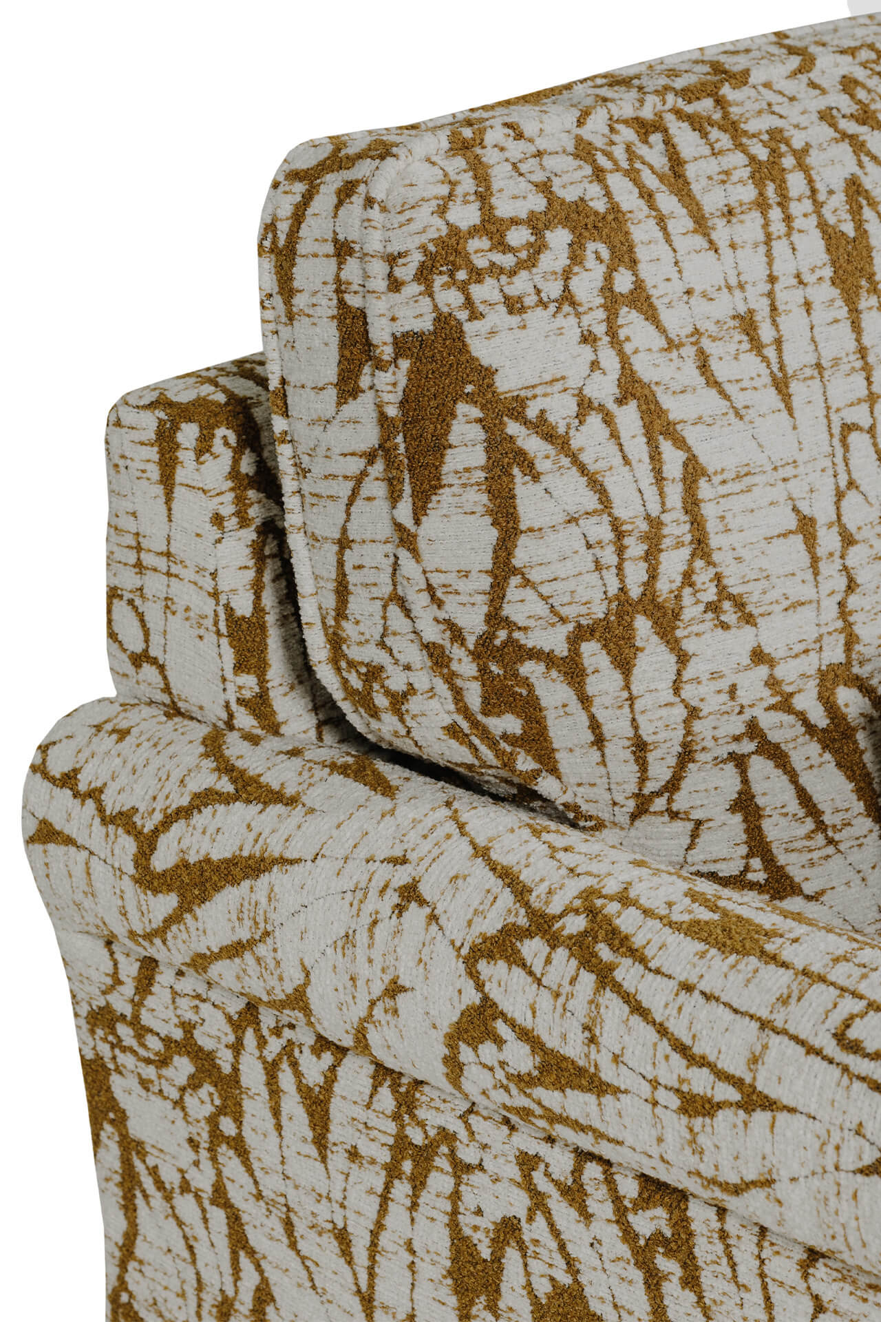 Pippa Accent Chair – Mustard Upholstered with Scatter Cushions - Image 7