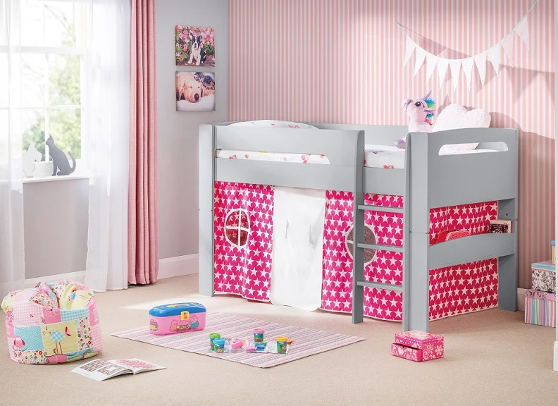 Pluto Dove Grey Mid Sleeper With Optional Tent - Image 4