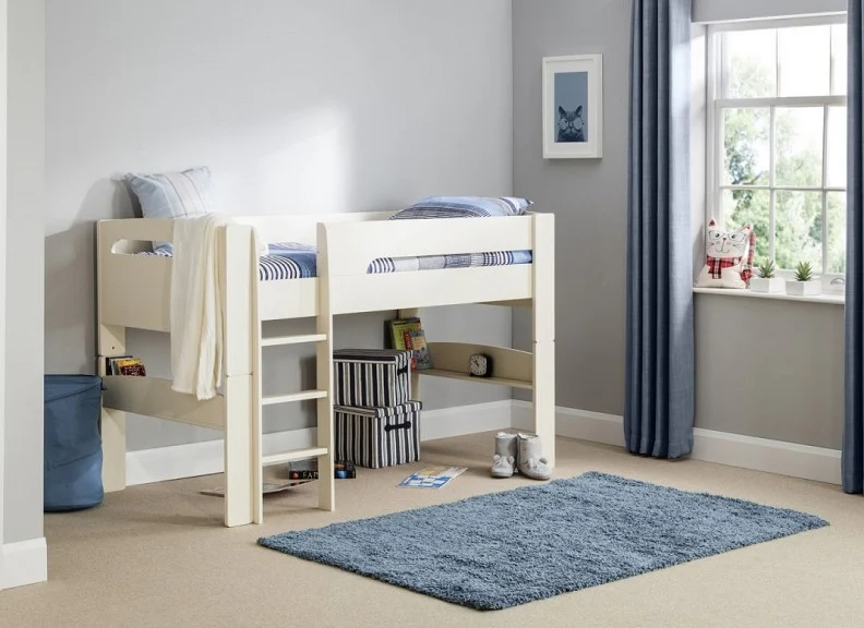 Pluto Stone White Mid Sleeper With Optional Tent - Image 3