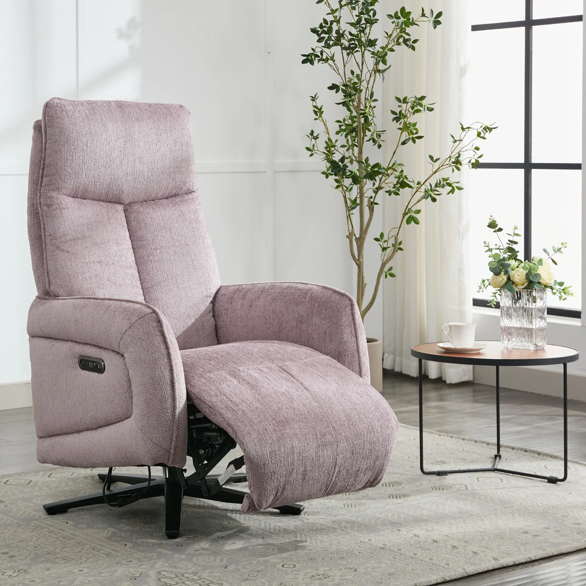 Prestige Fabric Swivel Chair - Lavander - Image 2