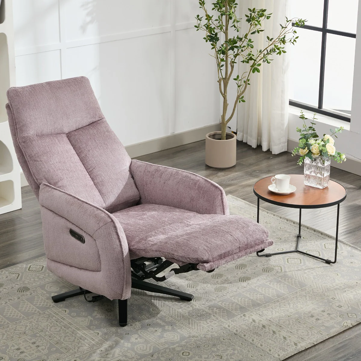 Prestige Fabric Swivel Chair - Lavander - Image 3