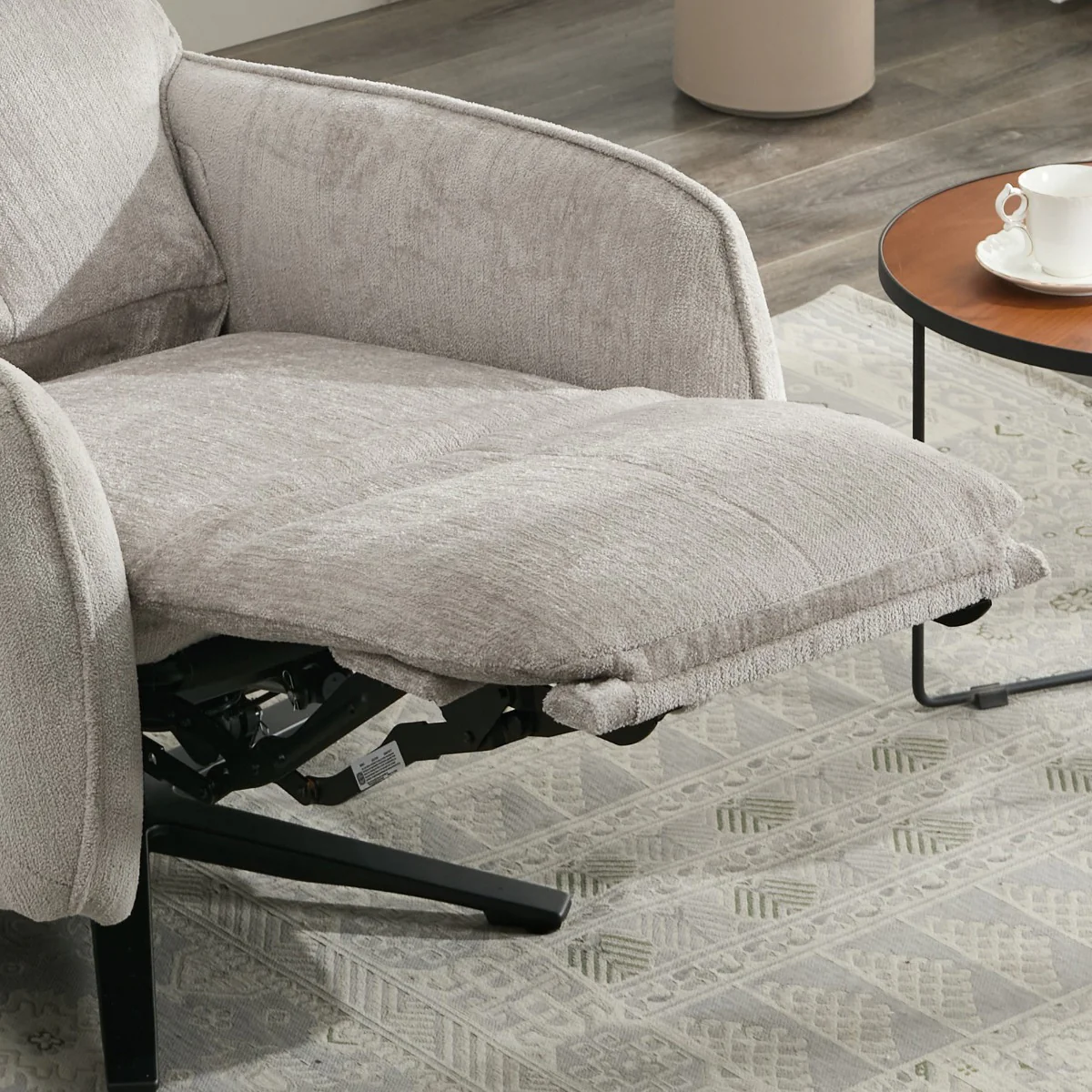 Prestige Fabric Swivel Chair – Electric Recliner with Triple Motor Action - Image 3