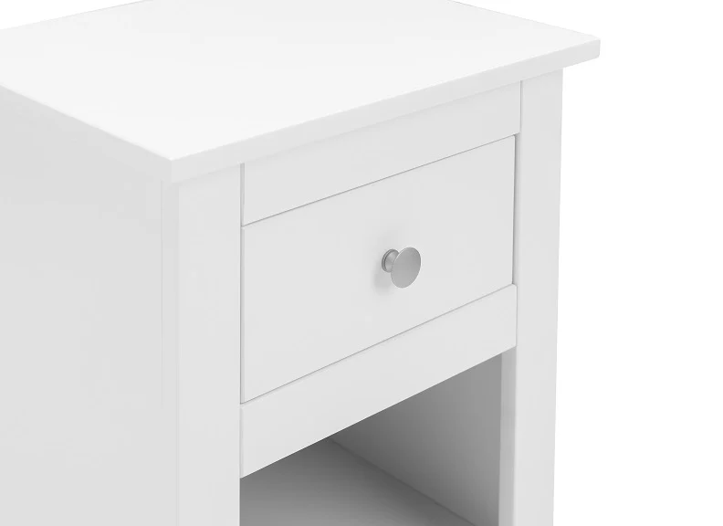 Radley White One Drawer Bedside - Image 4