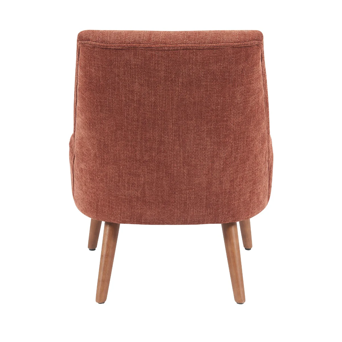 Reagan Bedroom Chair – Copper Fabric with Stained Legs - Image 4