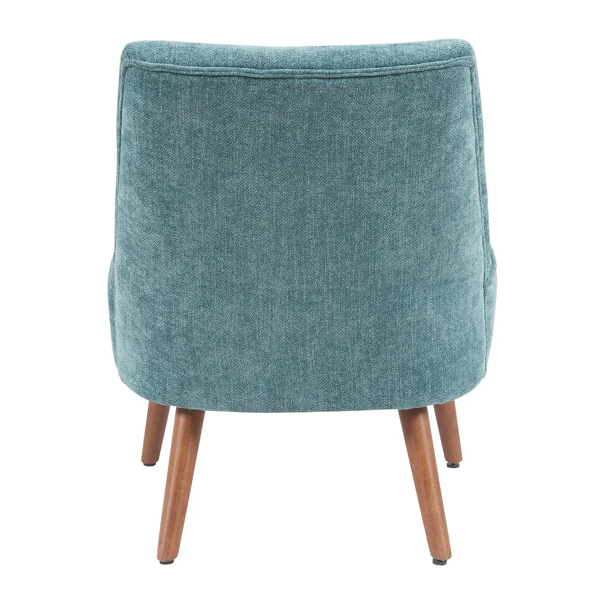 Reagan Bedroom Chair – Teal Fabric with Stained Legs - Image 4