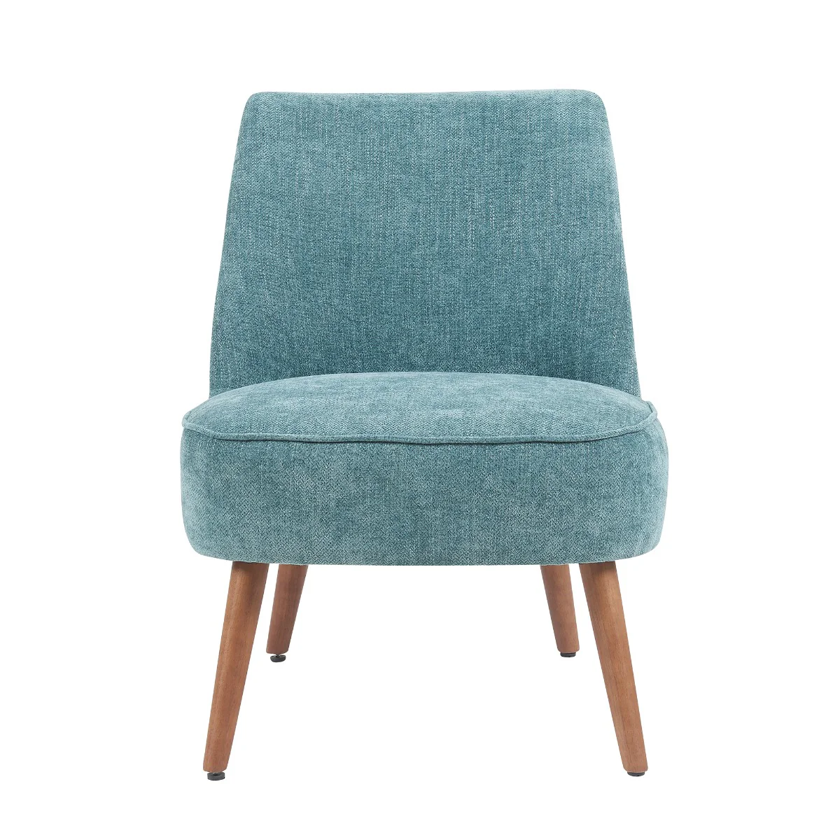 Reagan Bedroom Chair – Teal Fabric with Stained Legs - Image 5