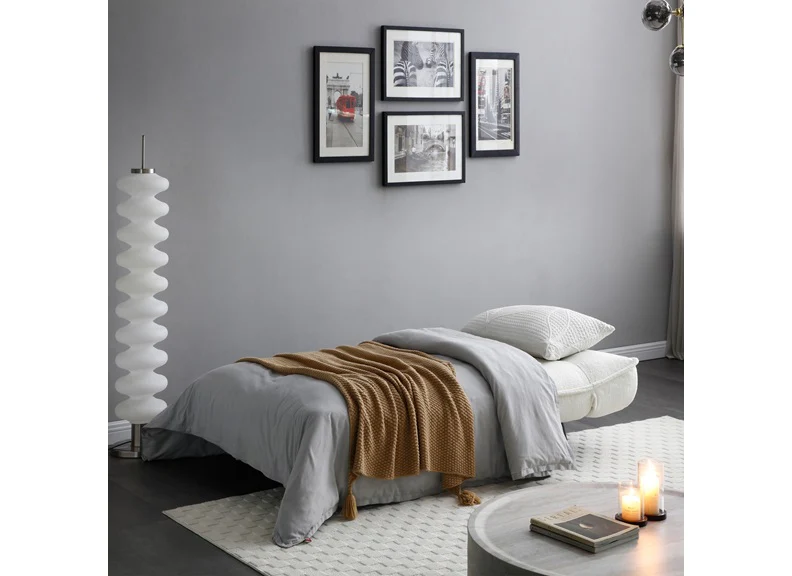 Eukon Fabric Sofa Bed – Clik-Clak Mechanism 190x90cm - Image 4