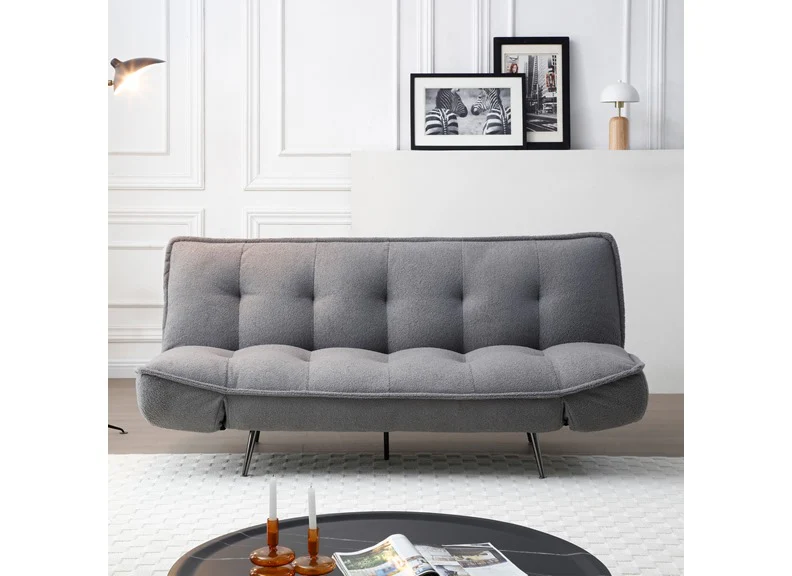 Eukon Fabric Sofa Bed – Clik-Clak Mechanism 190x90cm - Image 8