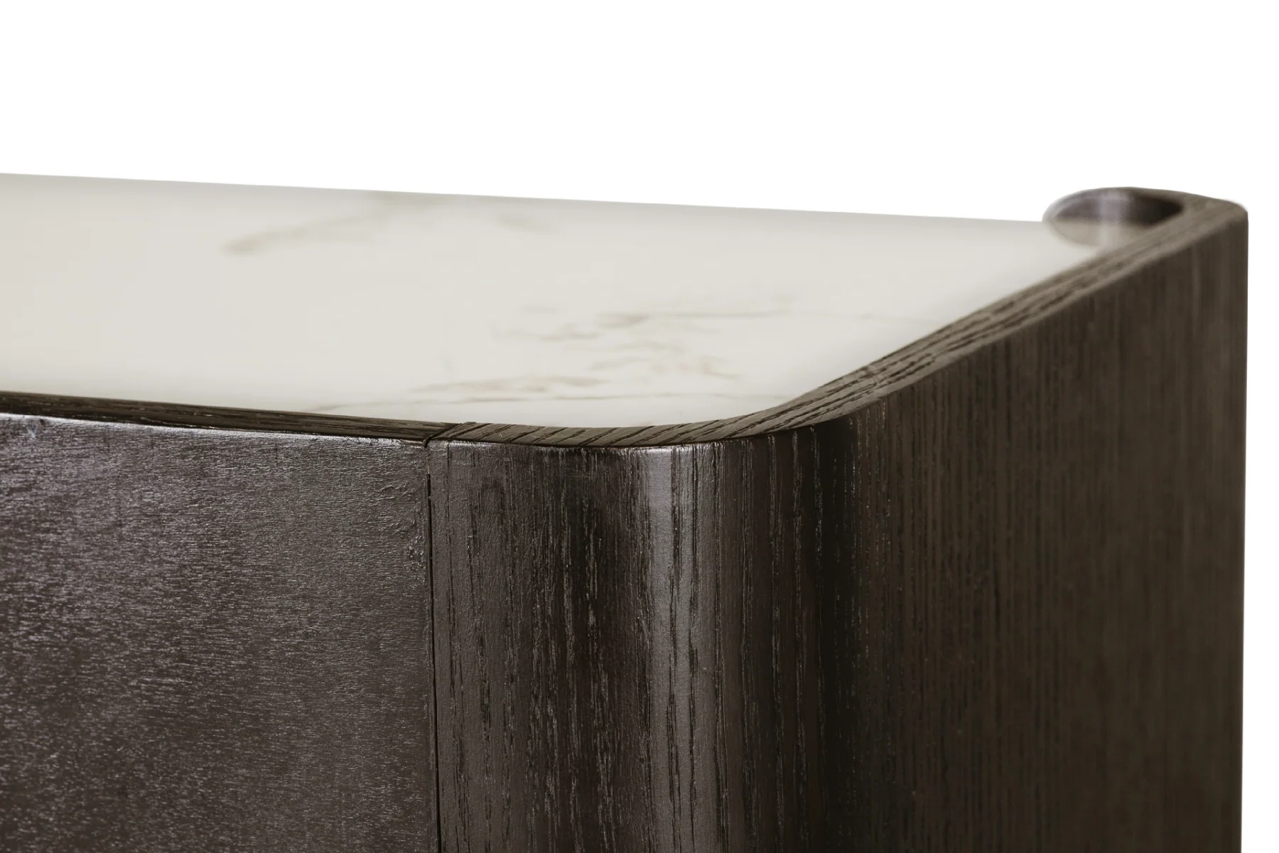 Rhodes 6 Drawer Chest of Drawers in Ebony – Luxury Dressing Chest with Sintered Stone Top and Copper Handles - Image 2