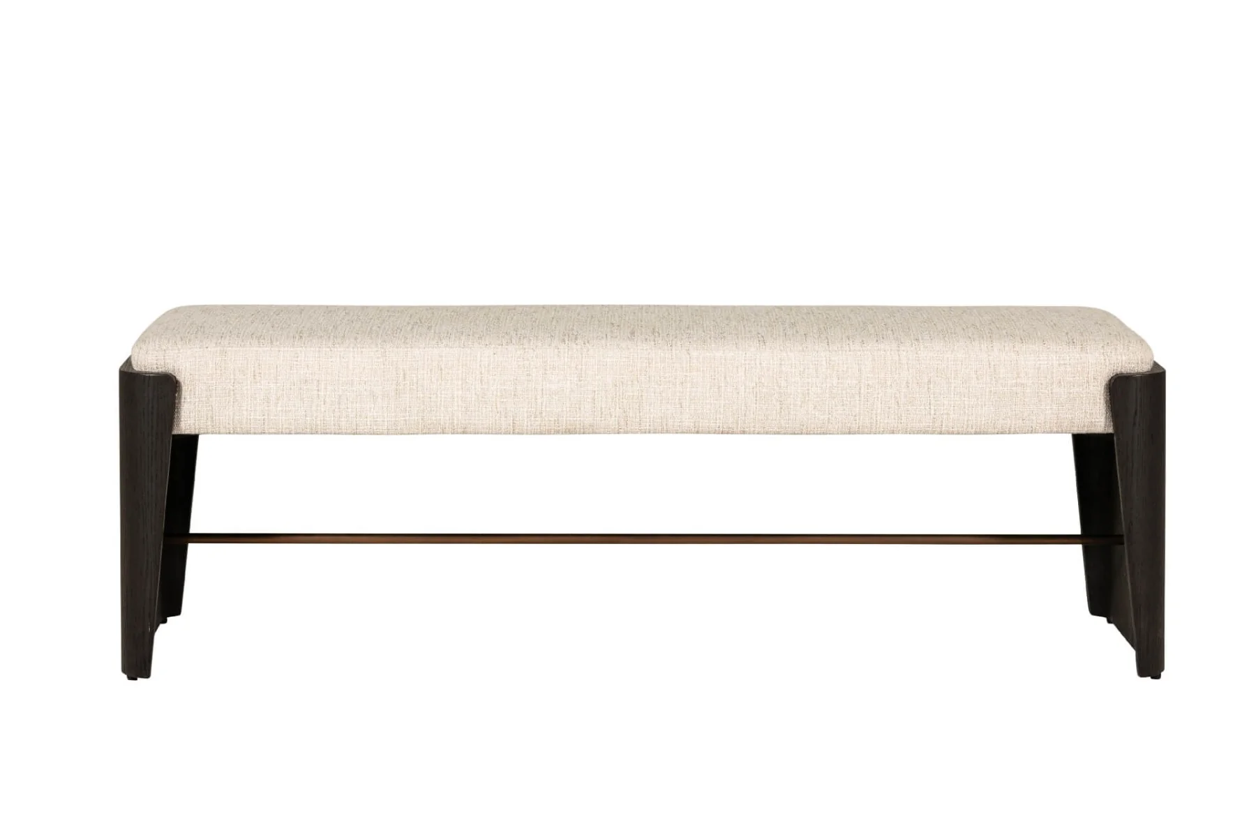Rhodes End of Bed Bench – Ebony Finish with Luxurious Design 1397mm - Image 2