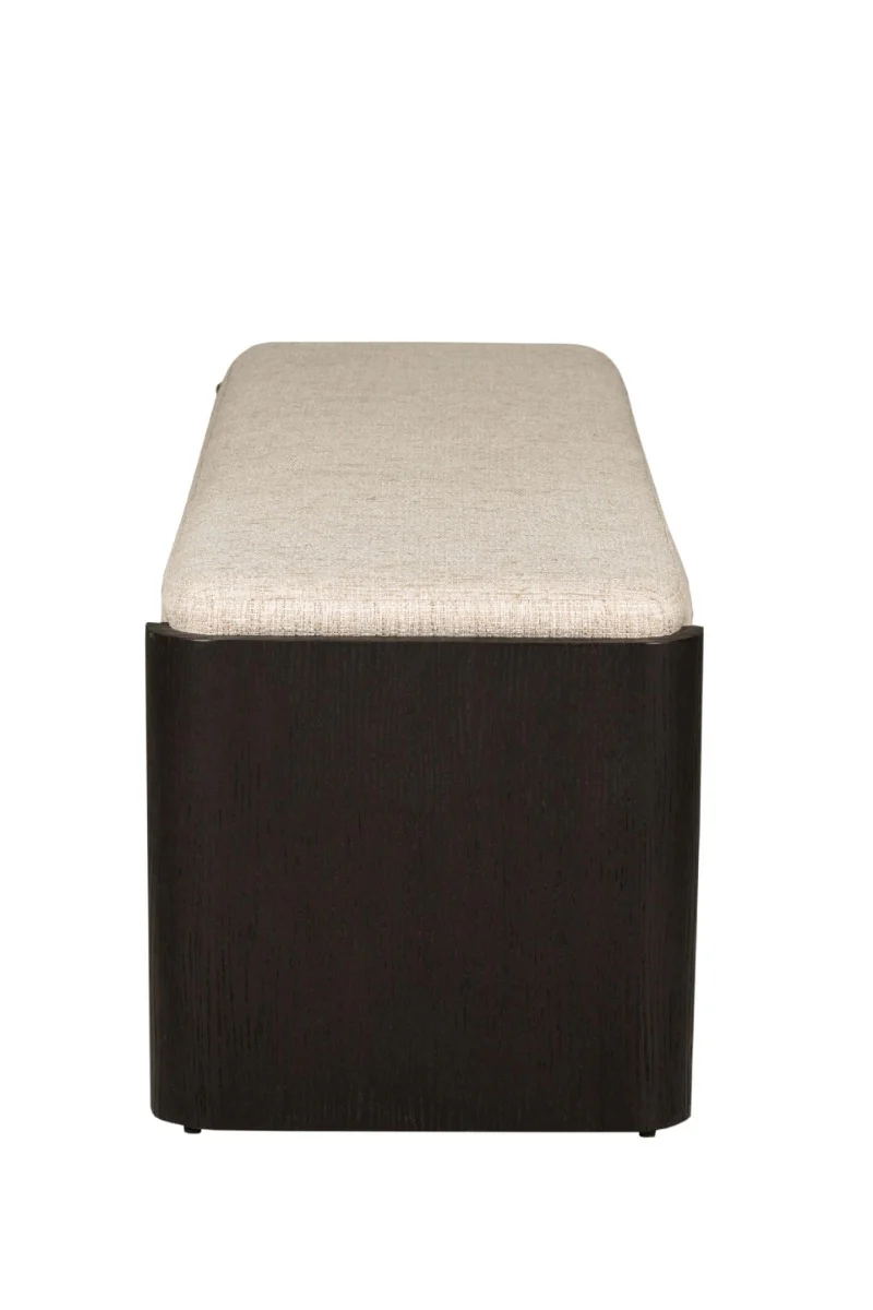 Rhodes End of Bed Bench – Ebony Finish with Luxurious Design 1397mm - Image 3