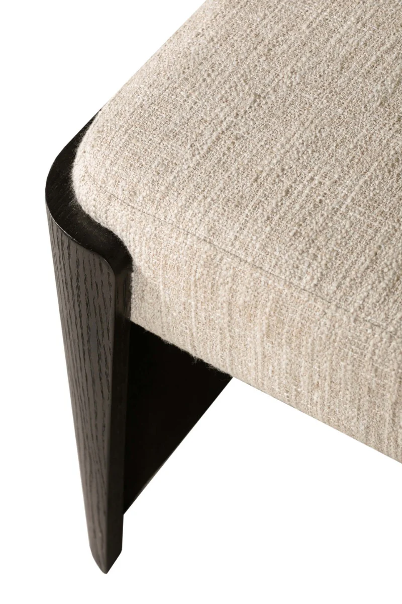 Rhodes End of Bed Bench – Ebony Finish with Luxurious Design 1397mm - Image 6