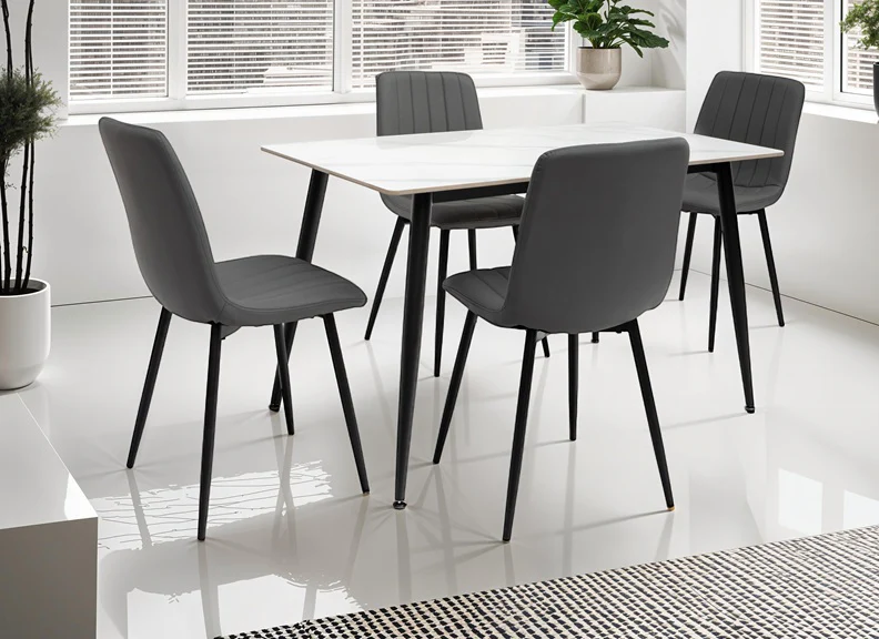 Riga Grey Dining Tables W/611 Chairs - Image 6