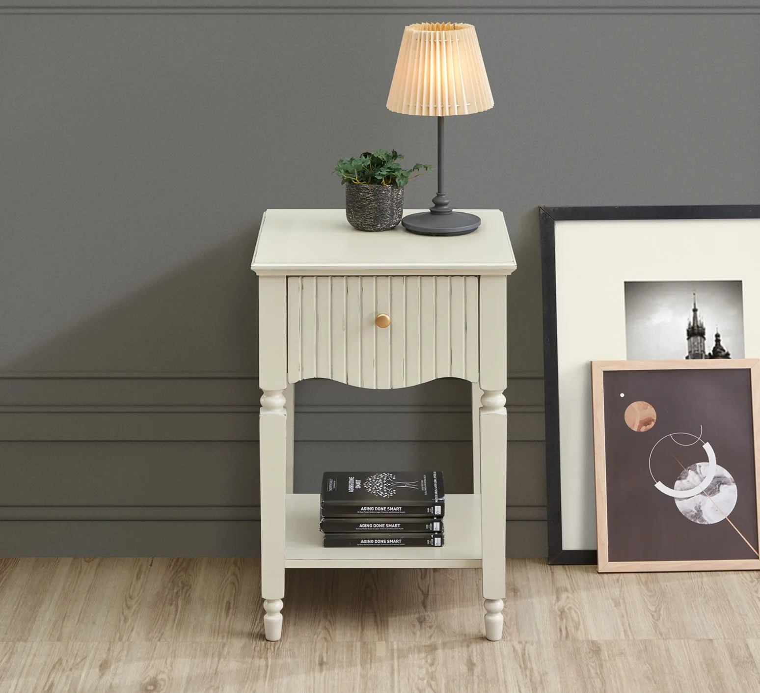 Ritz Lamp Table - Cream