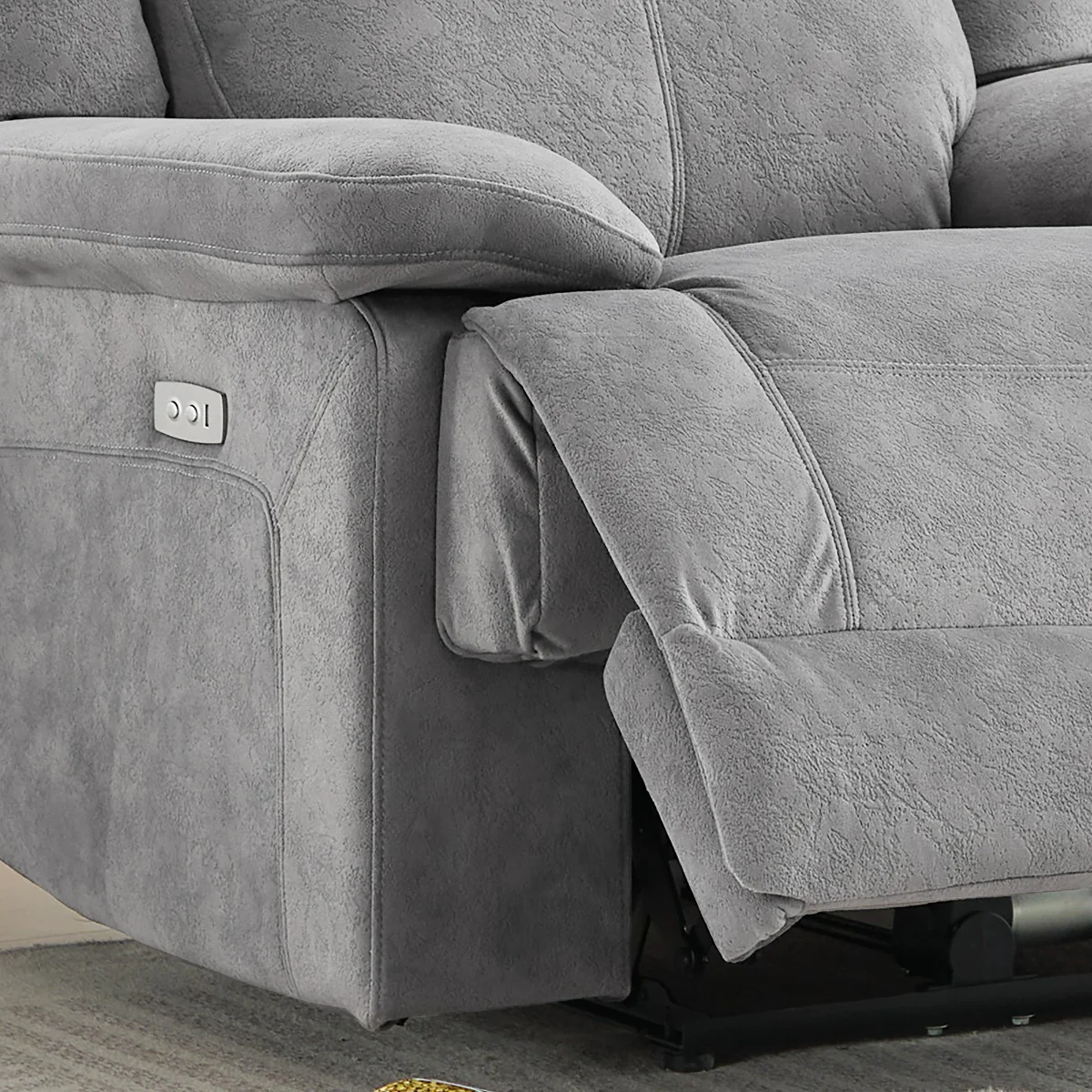 Rockport 3+1+1 Suite Dusk – Soft Touch Fabric with USB Port (Electric) - Image 3