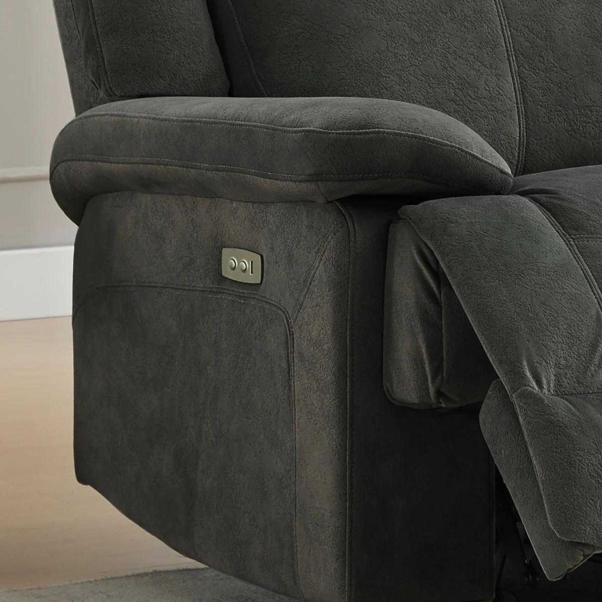 Rockport 3+1+1 Suite Thunder – Soft Touch Fabric with USB Port (Electric) - Image 3