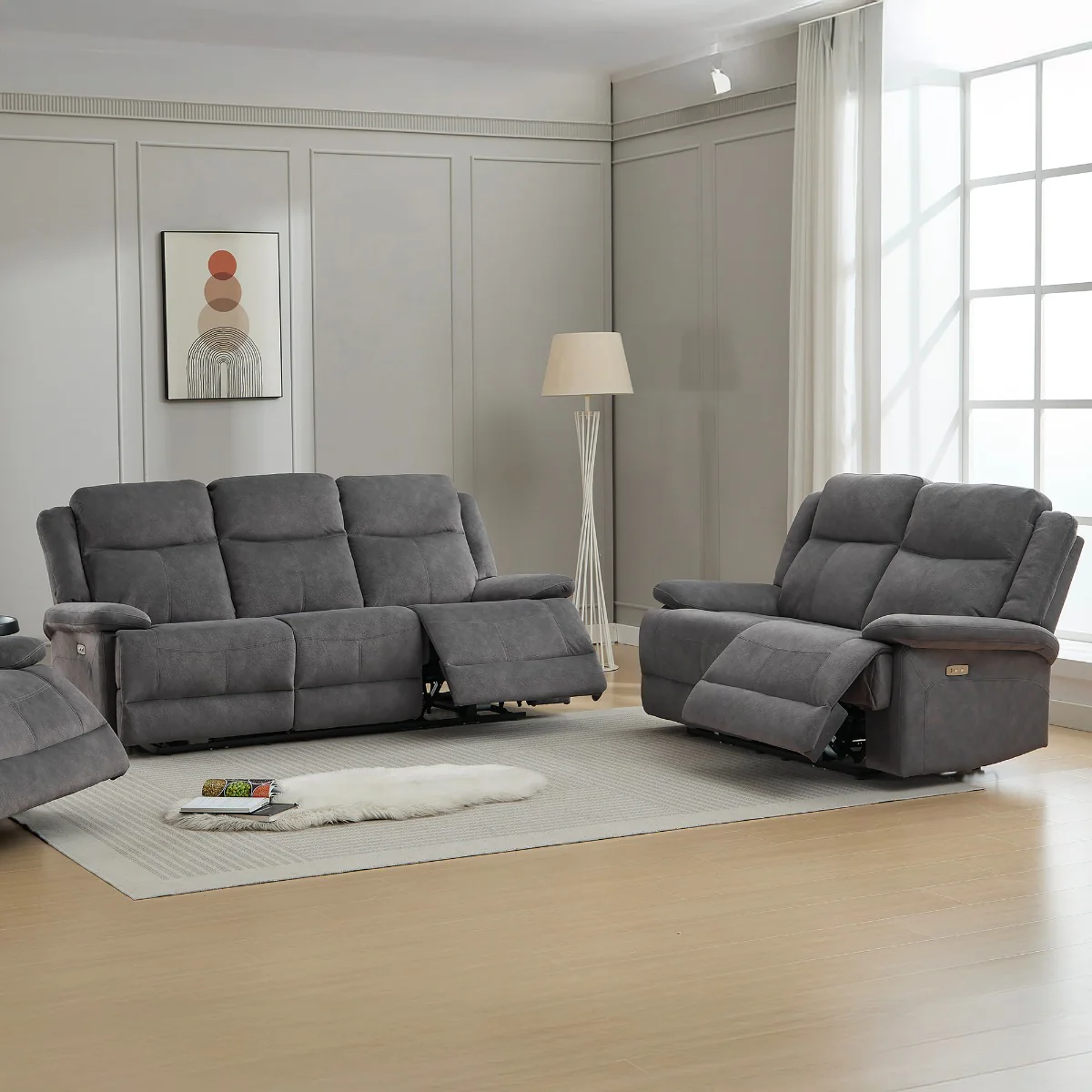 Rockport 3+2 Suite Storm – Soft Touch Fabric with USB Port (Electric)