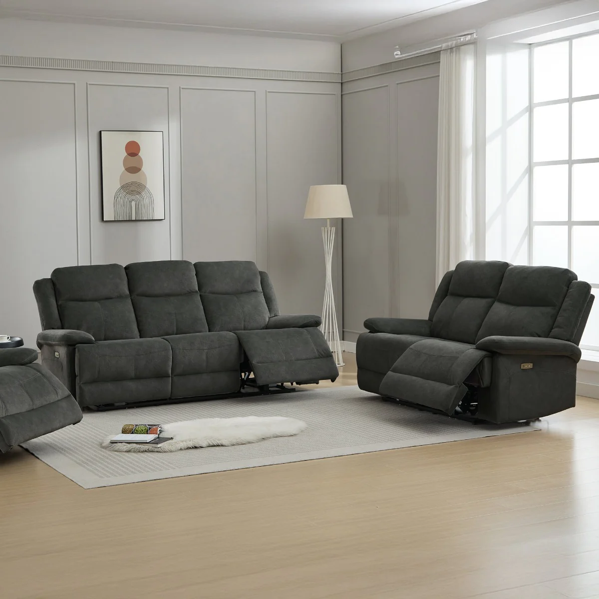 Rockport 3+2 Suite Thunder – Soft Touch Fabric with USB Port (Electric) - Image 2