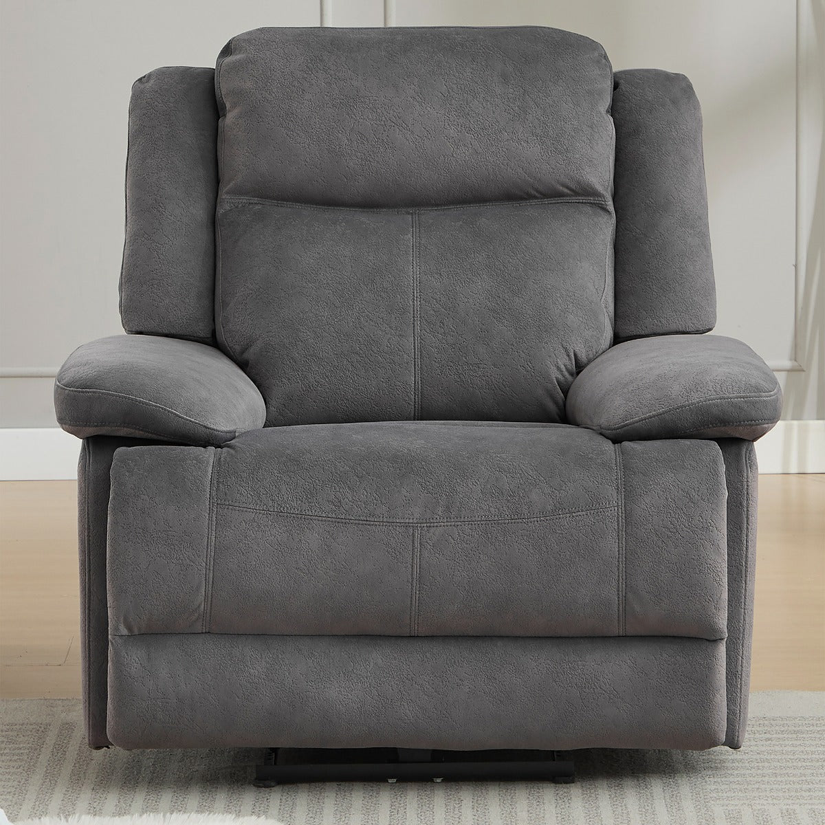 Rockport Electric Recliner Chair – Storm Fabric with USB Port - Image 2
