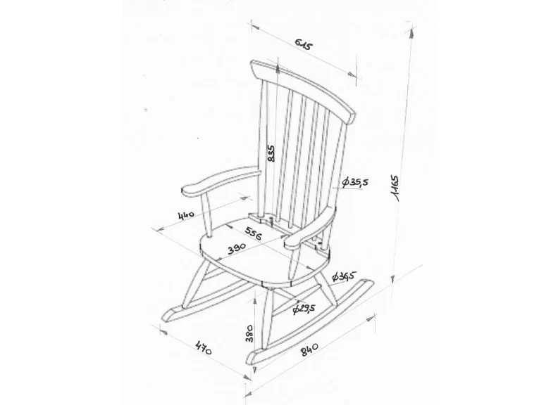 Rocky Pink Rocking Chair - Express Delivery - Image 4