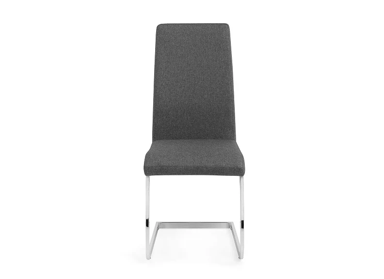 Set Of Two Roma Grey Cantilever Dining Chairs - Image 3