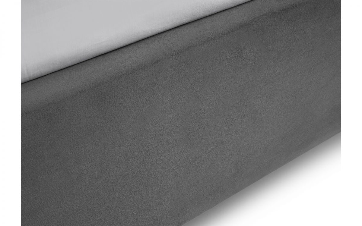 Rosa Velvet Bed In A Box 90cm - Grey - Image 6