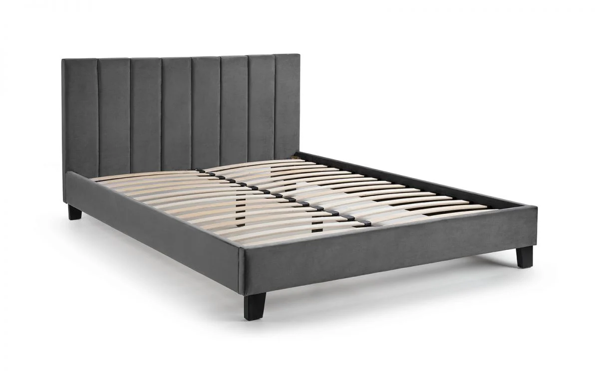 Rosa Velvet Bed In A Box 90cm - Grey - Image 7