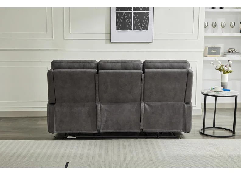 Rowan Powered 3PP Sofa – Grey Fabric with Reclining Feature - Image 2