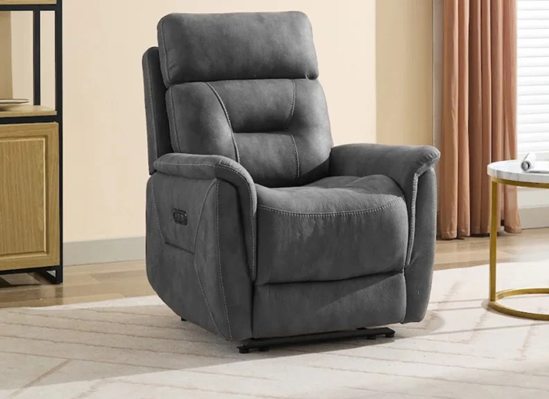 Rowan Powered Grey Reclining Armchair - Image 5