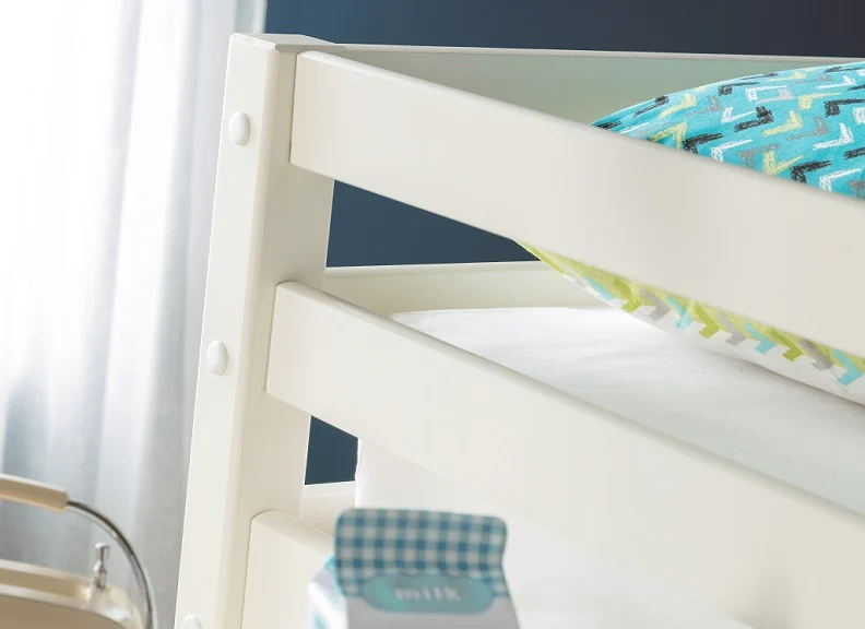 Roxy Sleep Station – Space-Saving Bed with Study Desk and Storage in Stone White - Image 2