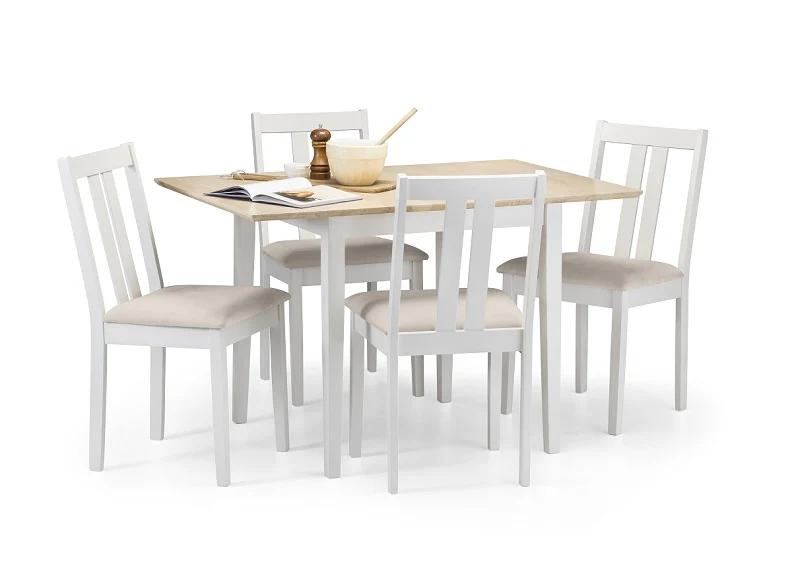 Rufford Wood & Ivory Extendable Dining Set - Image 5