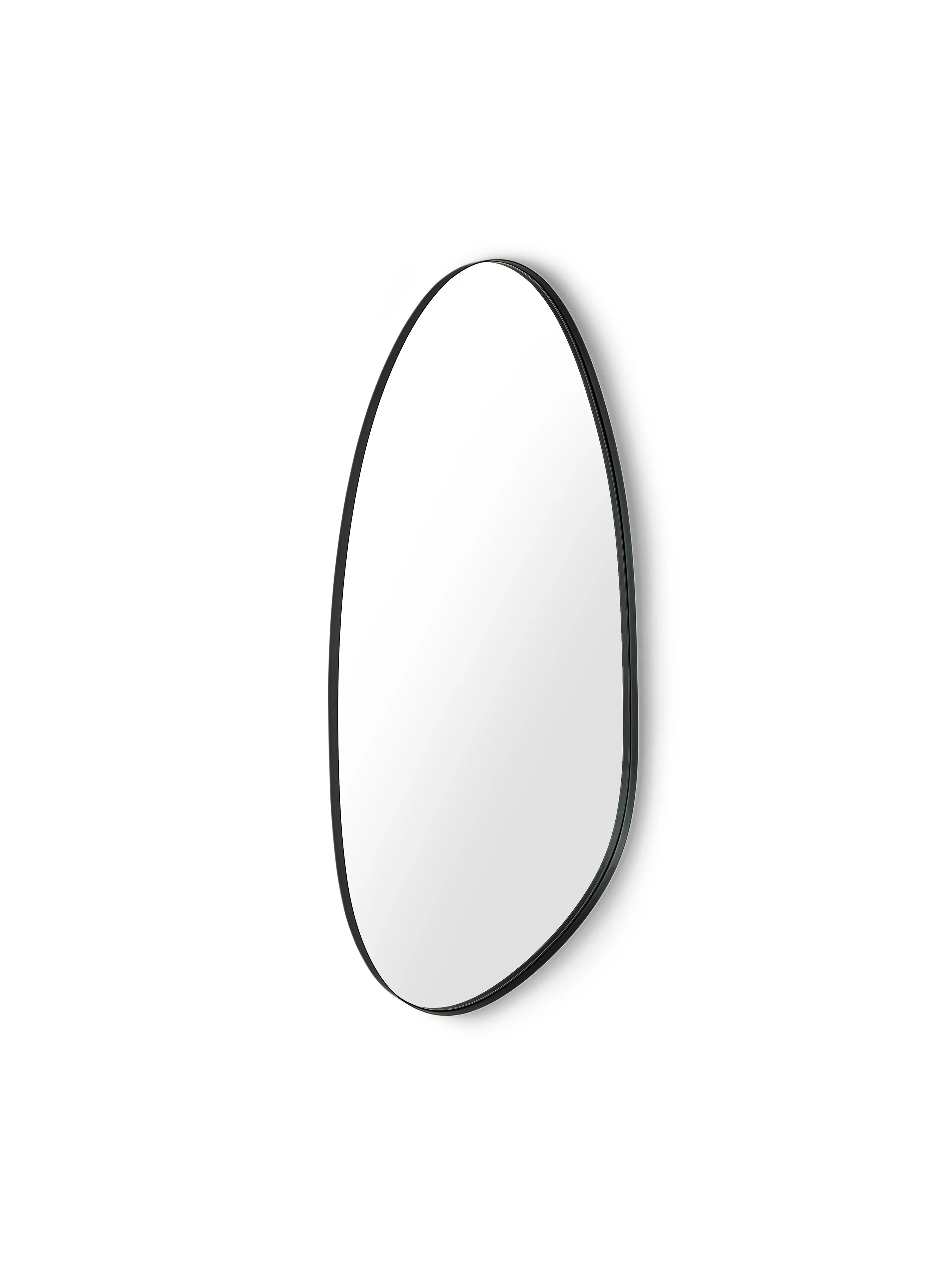 Rushmore Black Metal 95cm Organic Shaped Wall Mirror - Image 2