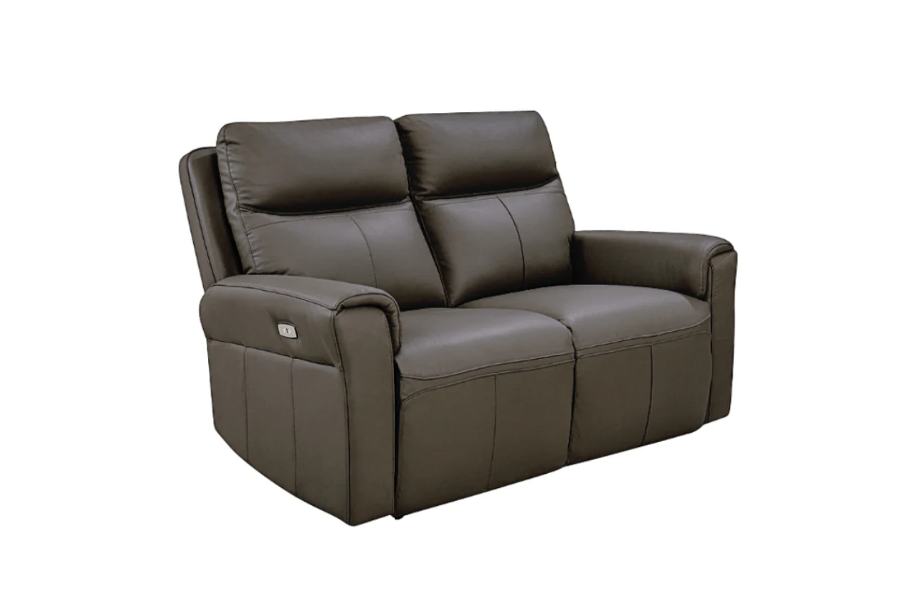 Russo 2 Seater Electric Recliner – Ash with USB Ports - Image 3