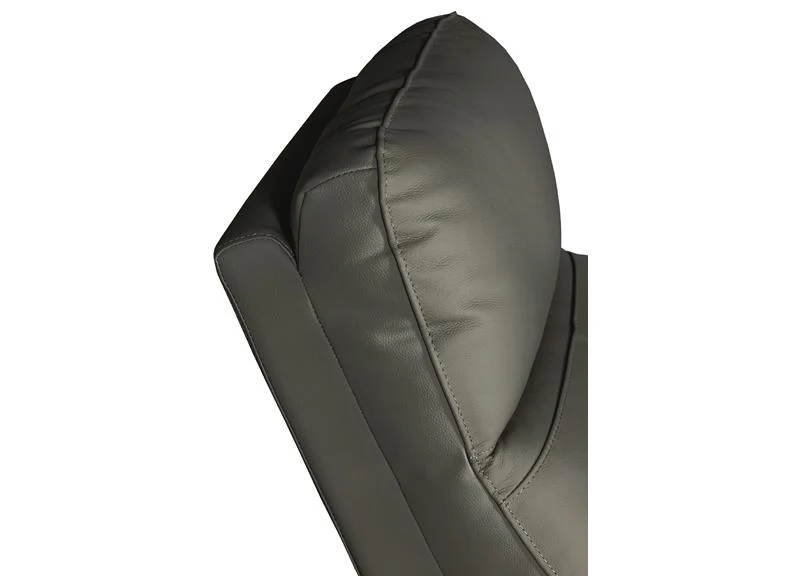 Russo Static Armless Sectional – Ash Leather 540mm Wide - Image 5