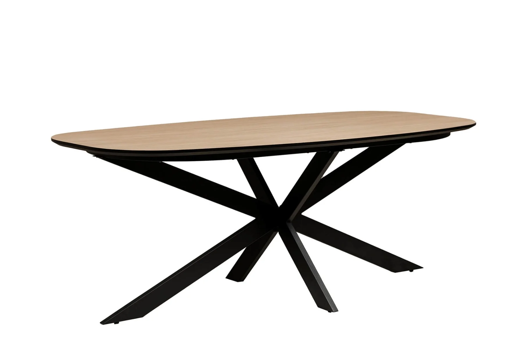 Sadia Oval Dining Table – Oak 1600mm - Image 3
