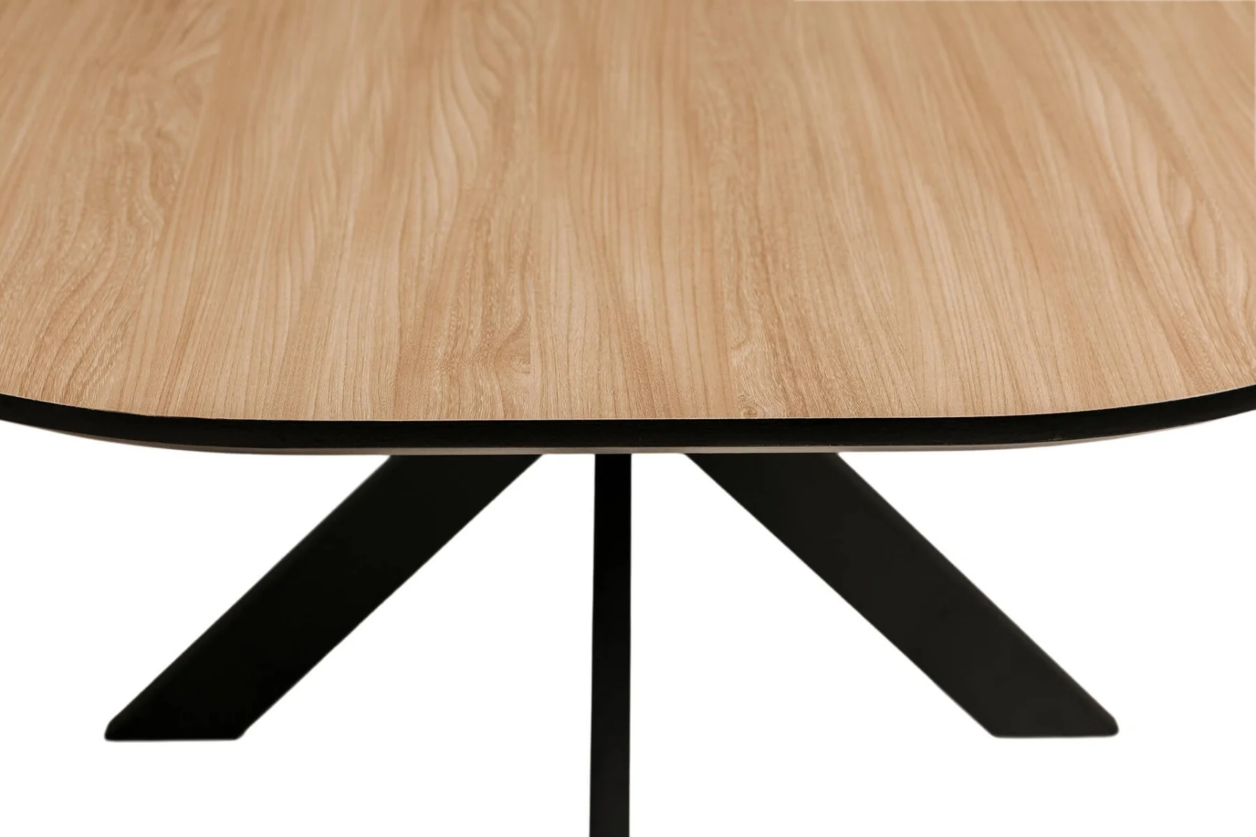 Sadia Oval Dining Table – Oak 1600mm - Image 6