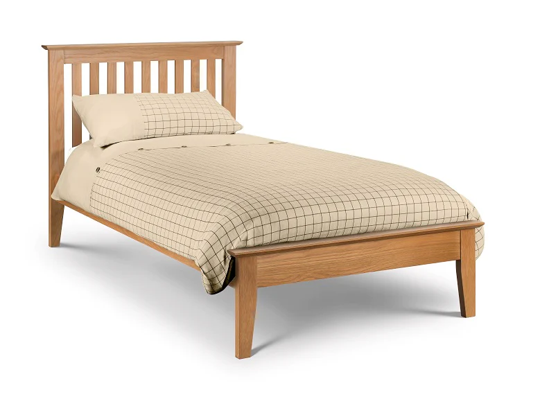 Salerno Oak Bed – Frame with Sprung Slatted Base - Image 3