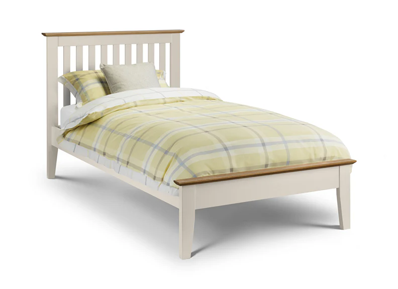 Salerno Two Tone Ivory Bed – Sprung Slatted Base (Pre-order 3ft & 4ft6 options) - Image 3