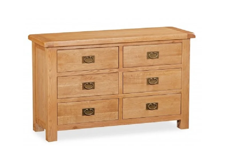 Salisbury Oak Six Drawer Chest