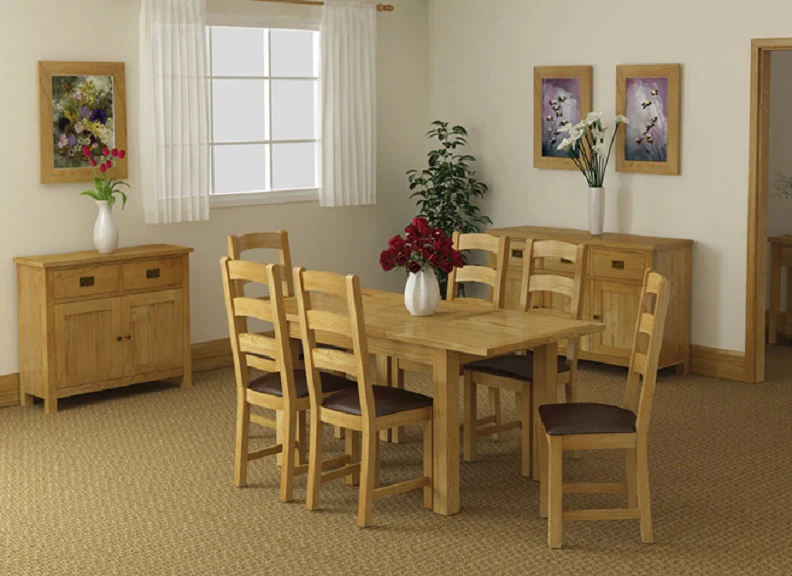 Salisbury Oak 1.5 m Ext. Dining Set