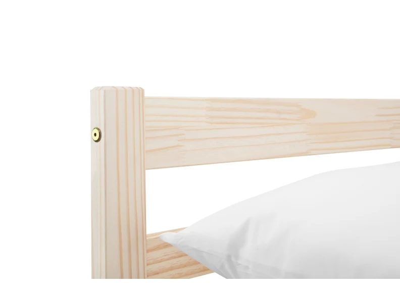 Sami 4ft6 Bed Frame – Natural Pine with Slatted Base - Image 4