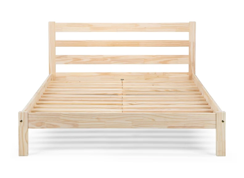 Sami 4ft6 Bed Frame – Natural Pine with Slatted Base - Image 5