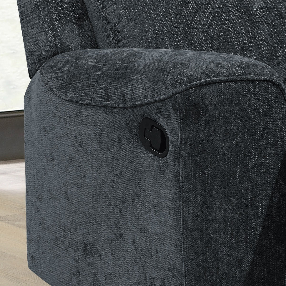 Sandhurst Recliner Chair – Dark Grey Fabric with Pocket Sprung Seat - Image 2