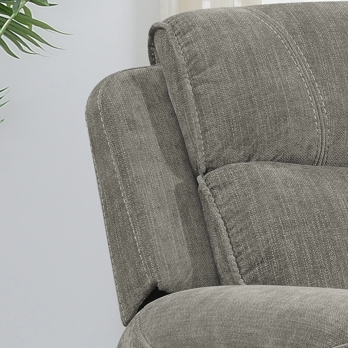 Sandhurst Recliner Chair – Light Grey Fabric with Pocket Sprung Seat - Image 3