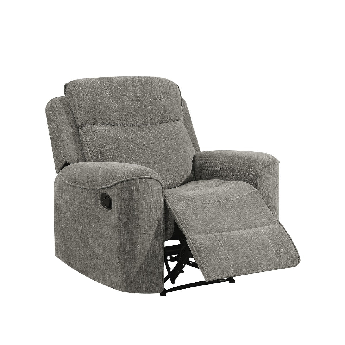 Sandhurst Recliner Chair – Light Grey Fabric with Pocket Sprung Seat - Image 5